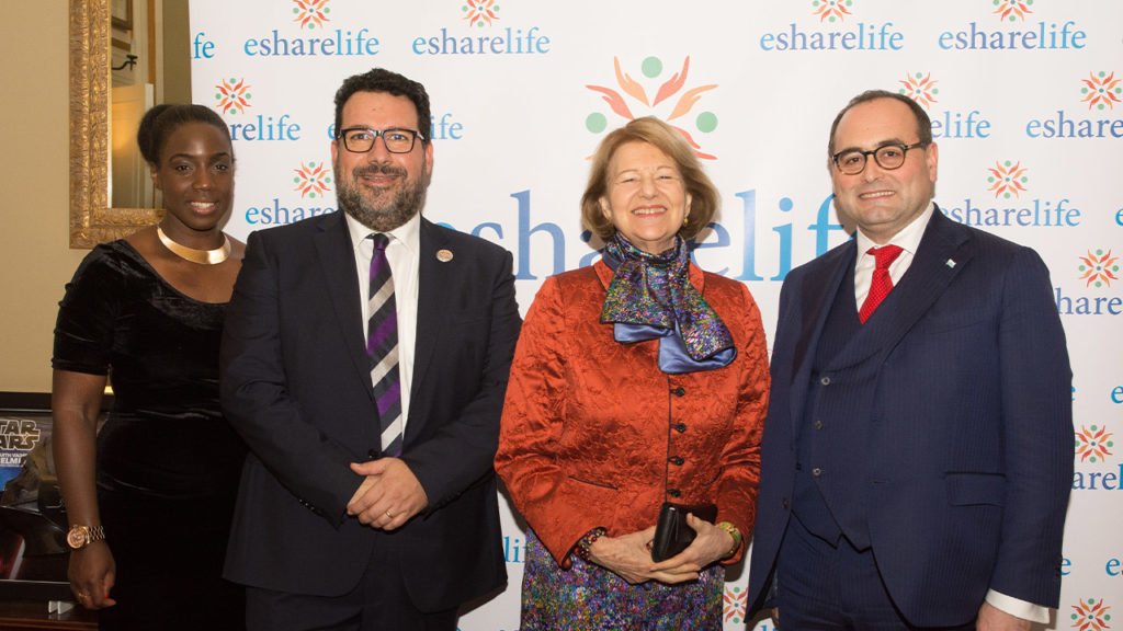 Baroness Emma Nicholson Esharelife Patron at the Esharelife Annual Christmas Gala 2019