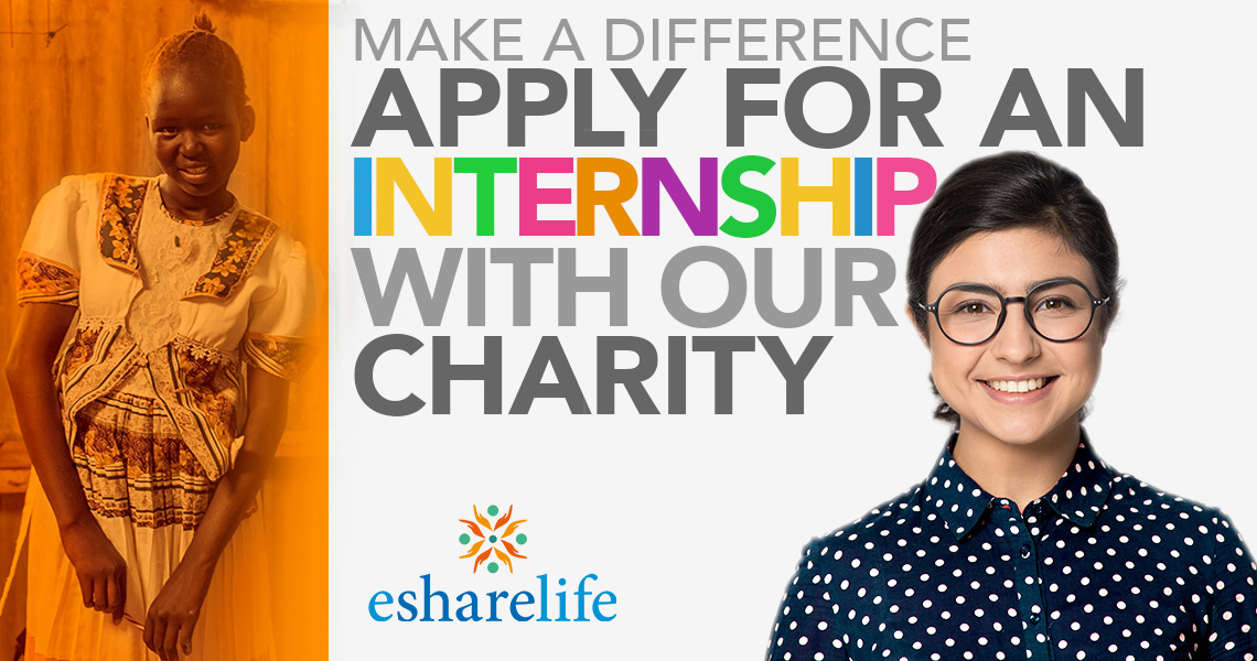 Internship in a UK charity - Esharelife helping Kenya children to have an education