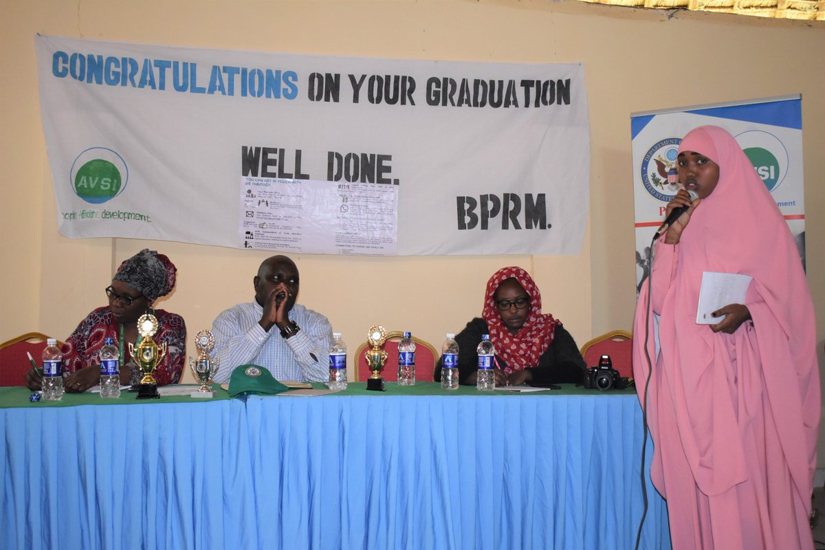 Girls attending AVSI school in Kenya