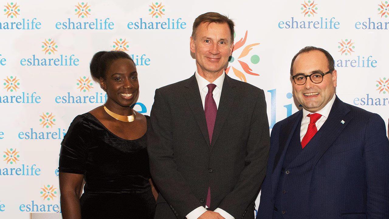 Esharelife Testimonials - Jeremy Hunt - Charity