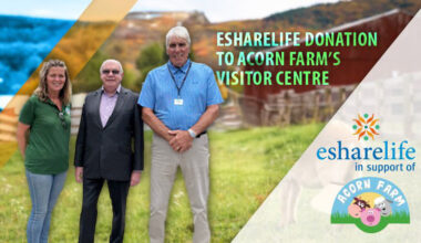 Esharelife Donation to Acorn Farm’s new Visitor Centre